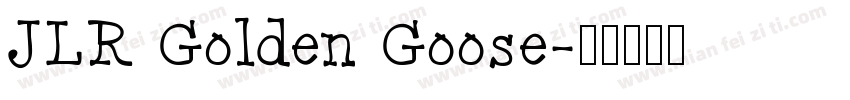 JLR Golden Goose字体转换